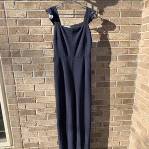Navy Striped Jumpsuit